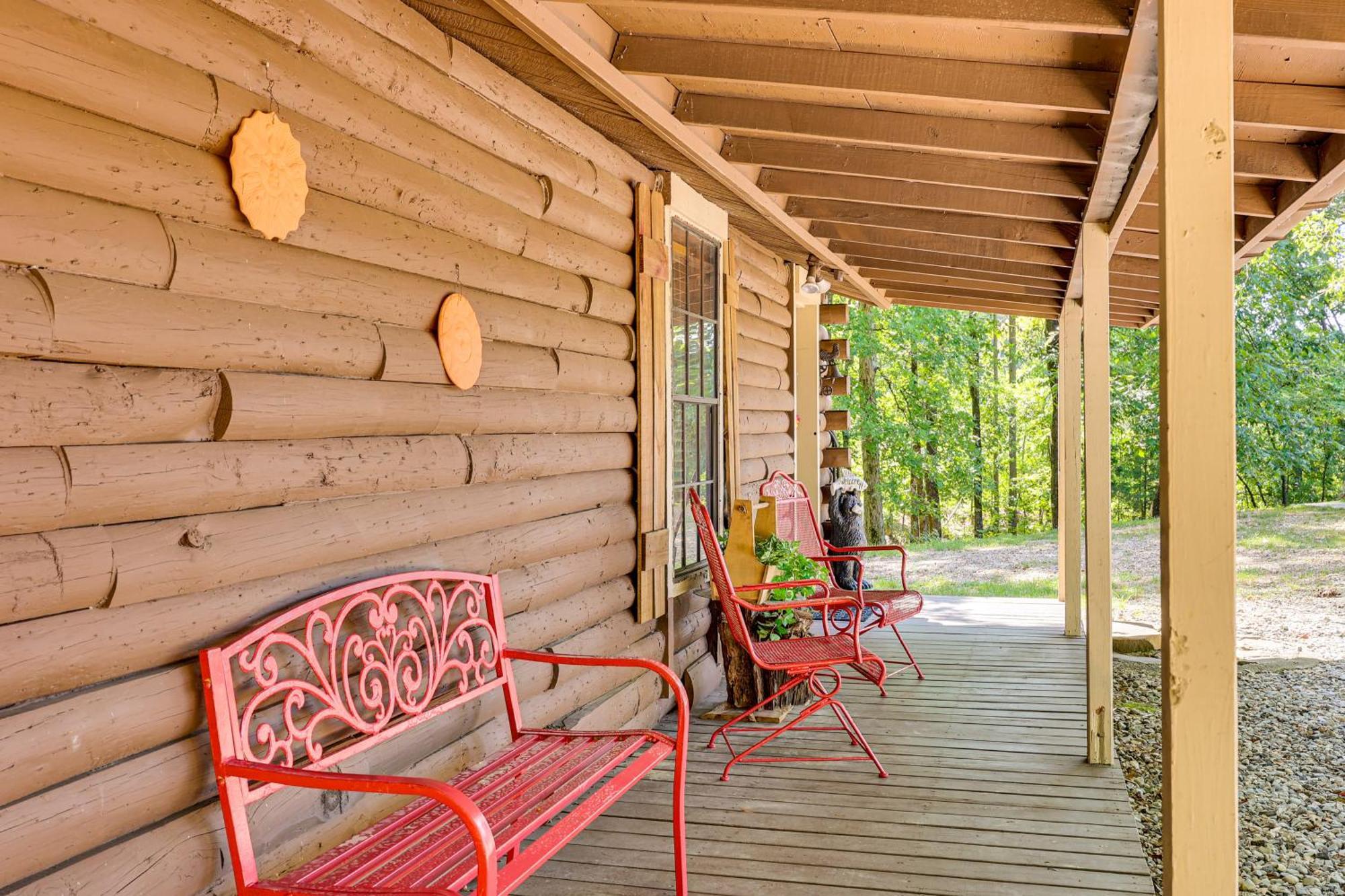 Arkansas Log Cabin Rental Near Lake Greeson! Mount Moriah Bagian luar foto