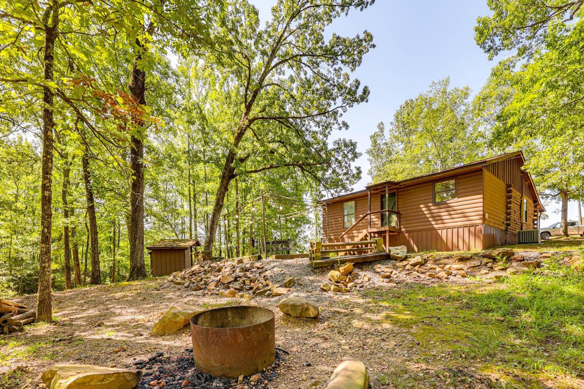 Arkansas Log Cabin Rental Near Lake Greeson! Mount Moriah Bagian luar foto