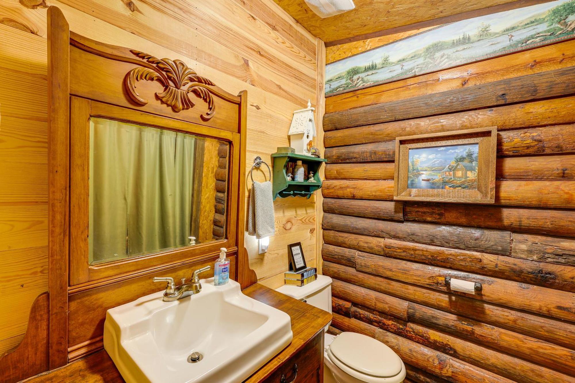 Arkansas Log Cabin Rental Near Lake Greeson! Mount Moriah Bagian luar foto