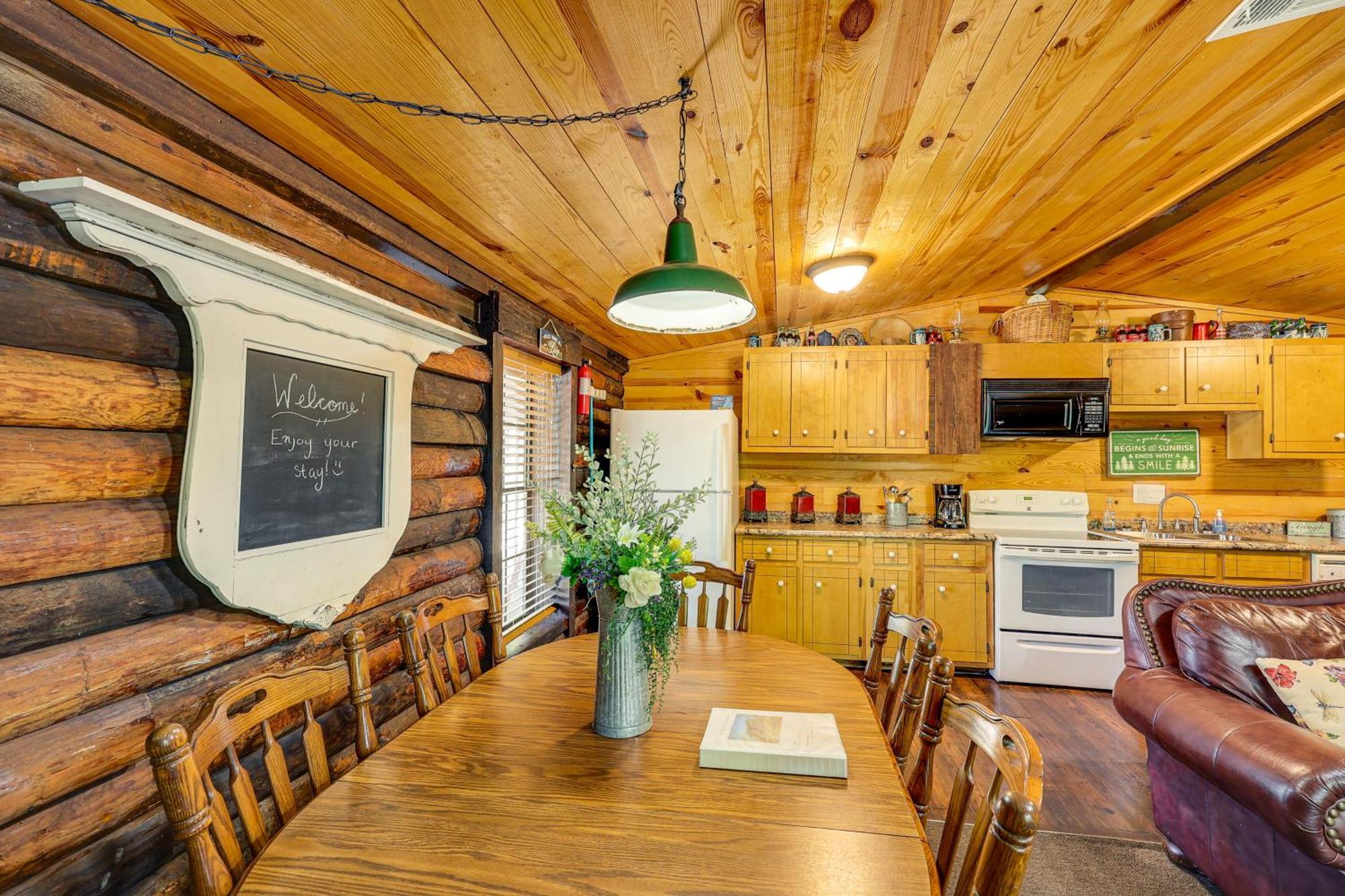 Arkansas Log Cabin Rental Near Lake Greeson! Mount Moriah Bagian luar foto