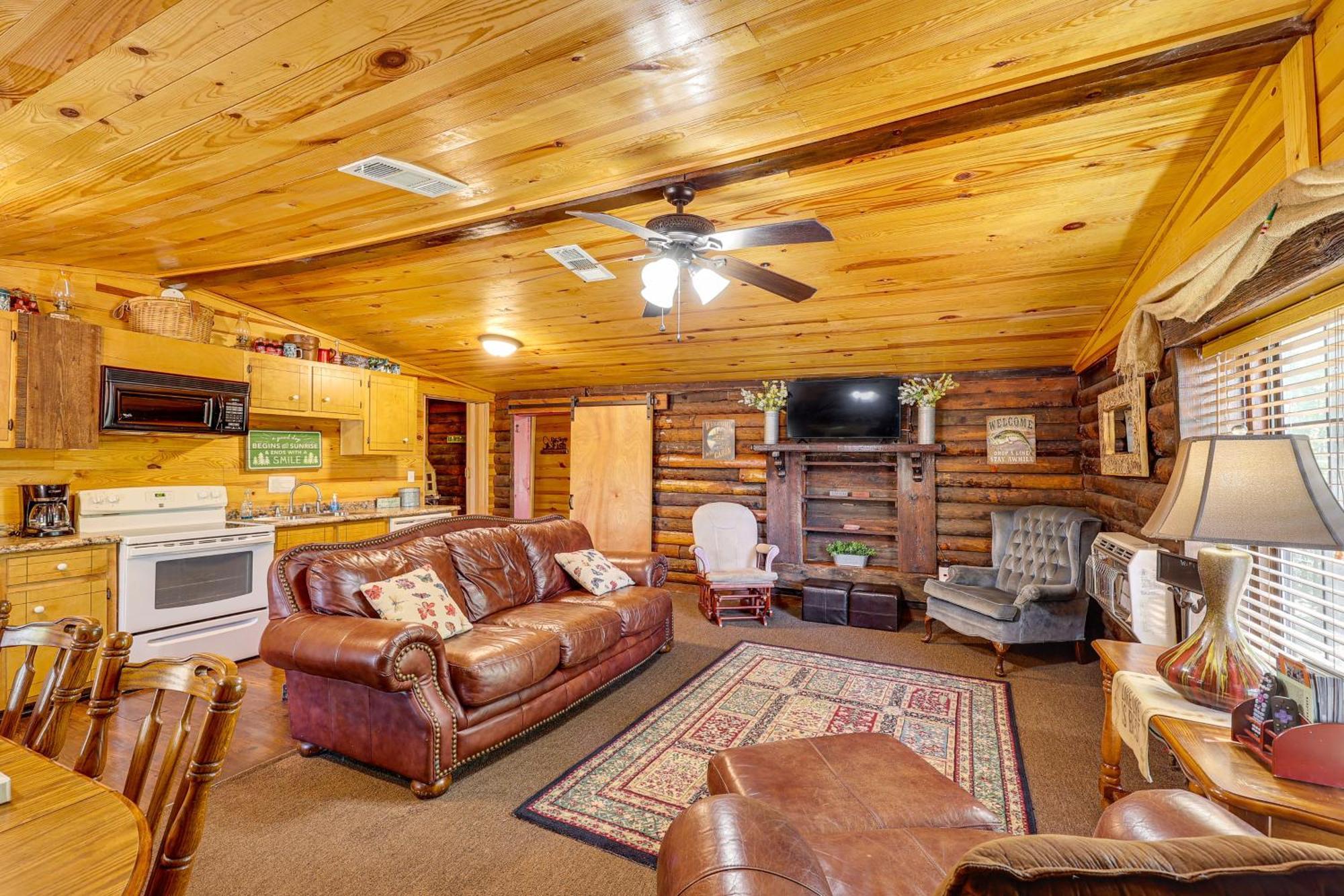 Arkansas Log Cabin Rental Near Lake Greeson! Mount Moriah Bagian luar foto